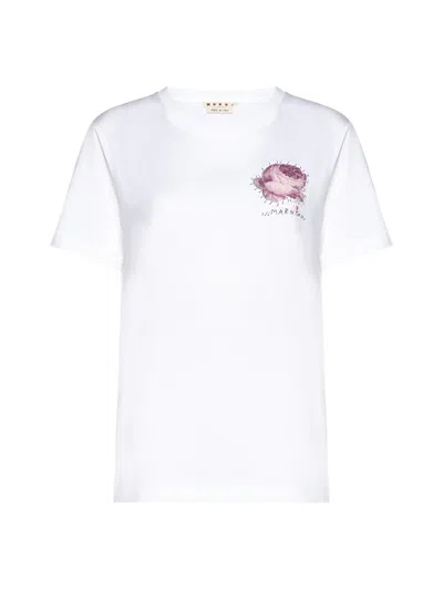 Marni T-shirts And Polos In Lily White