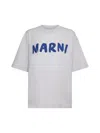 Marni London Grey Cotton T-shirt In Sodium