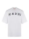 Marni Pop Fields Logo Graphic T-shirt In White