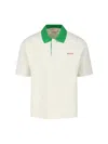 Marni Cotton Blend Polo Shirt With Contrasting Collar In White