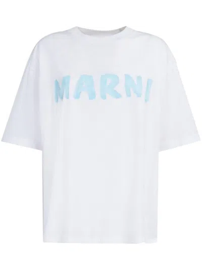 Marni T-shirts & Tops In Lilywhite