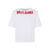 Marni Logo T-shirt In White