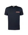 Marni Mens Black Embroidered Logo-patch Crewneck Cotton-jersey T-shirt In Black