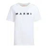 Marni Jersey Logo Short Sleeved T-shirt In White