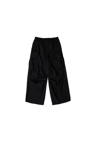 Marni Taffeta Wide Leg Cargo Pants Black