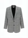 Marni Tailored Checkered Suit Jacket With Notched Lapel And Flap Pockets In Multi