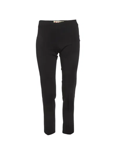 Pre-owned Marni Tailored Crepe Trousers In Black