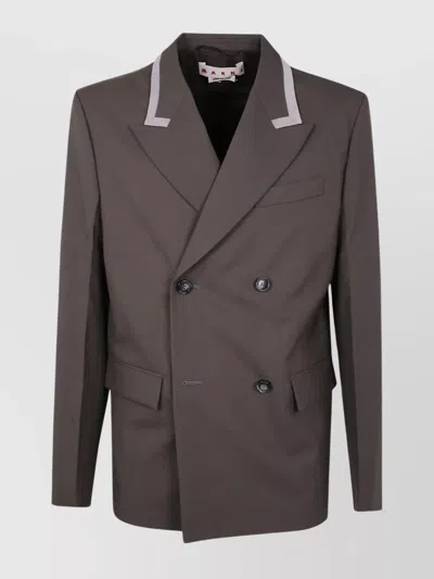 MARNI TAILORED JACKET WITH NOTCHED LAPEL AND POCKETS