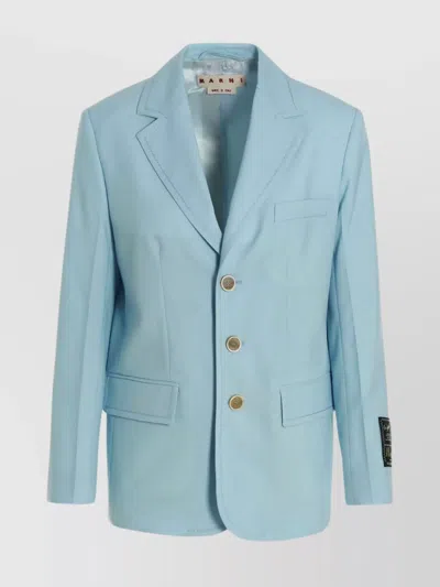 MARNI TAILORED SINGLE-BUTTON BLAZER JACKET