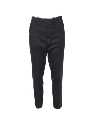Pre-owned Marni Tailored Turn-up Trousers In Black