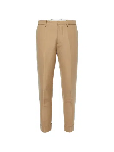 Pre-owned Marni Tailored Turn-up Trousers In Neutral