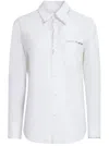 Marni Oversized White Shirt With Contrasting Logo Print