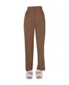 Marni Virgin Wool Trousers In Green
