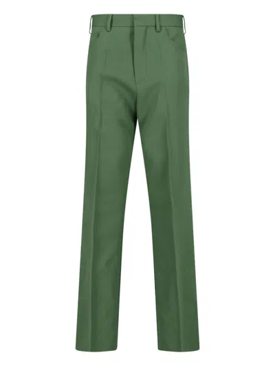 Marni Tailored Wool Trousers In Green
