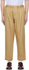 Marni Tan Cropped Trousers In 00m02 Pompeii