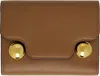 Marni Tan Leather Trunkaroo Trifold Wallet In 00m35 Cinnamon