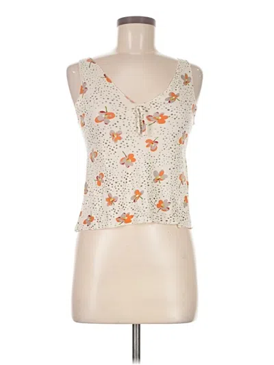 Pre-owned Marni Tank Top Ivory Sweetheart Neckline Tops In White