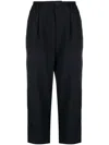 Marni Tapered-leg Wool Trousers In Blue