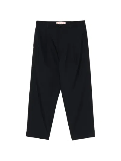 Marni Tapered Trousers In Blue