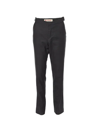 Marni Tapered-leg Trousers In Gray