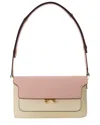 Marni Tartan Leather Trunk Ew Crossbody In Multi