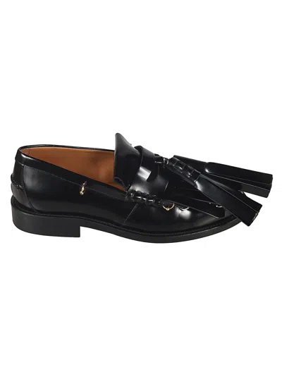 Marni Tassel-detail Leather Loafers In Black