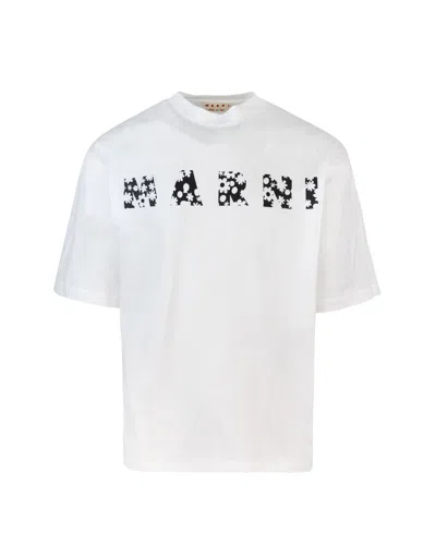 MARNI MARNI T SHIRT OVERSIZE IN COTONE BIANCO