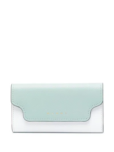 Marni Tea Green Calf Leather Keychains