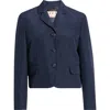 Marni Techno Wool Blend Jacket In Blue