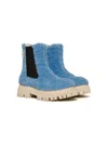 Marni Teddy Chelsea Boots In Blue