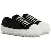 Marni Teddy Lace-up Sneakers In Lily White/black