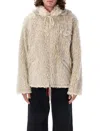 Marni Giacca In Ecopelliccia Con Cappuccio Removibile