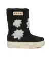Marni Black Boots For Girl With Stars In Black