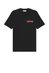 Marni Mens Black Embroidered Logo-patch Crewneck Cotton-jersey T-shirt