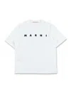 Marni Logo-print Cotton T-shirt In White