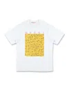 Marni Kids Illustrated Dogs Logo T-shirt In White