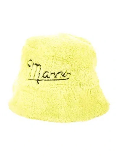 Pre-owned Marni Terry Cloth Bucket Hat In Green
