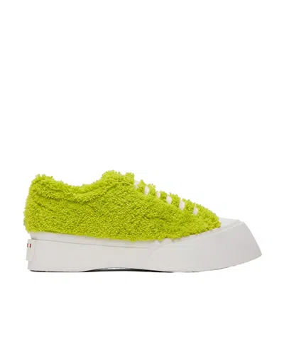 Marni Green Terry Pablo Sneakers In 00v07 Light Lime