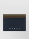 MARNI TEXTURED BICOLOR LEATHER WALLET