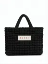 Marni Textured Bubble-pattern Shoulder Bag In White