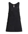 Marni Textured-finish Mini Dress In Black