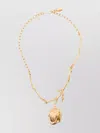 Marni Textured Gold-tone Statement Necklace