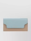 MARNI TEXTURED LEATHER KEYCHAIN WITH FOLDOVER TOP