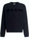 Marni Logo Sweatshirt In Black