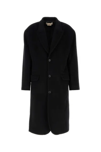 Marni Textured Wool-mohair Jacket For Men In Black