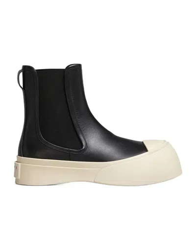 Marni Chelsea Boot Pablo In Black Leather