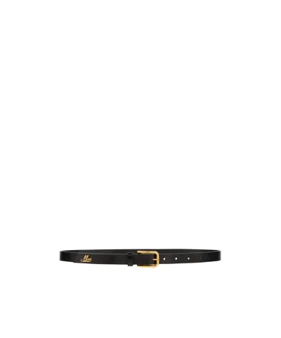 Marni Thin Belt In Black