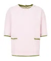 Marni Three-quarter Sleeves Sweater In Pink