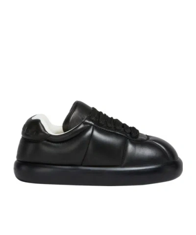 Marni Puffy Low-top Lace-up Sneakers In Black