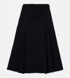 Marni Tiered Cotton-blend Midi Skirt In Black